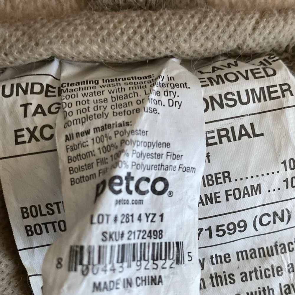 Petco Small Pet Faux Fur Bed